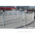 Fencing di barriere di folla in metallo in acciaio temporaneo in vendita